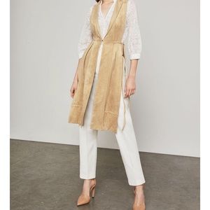 BCBG long khaki vest